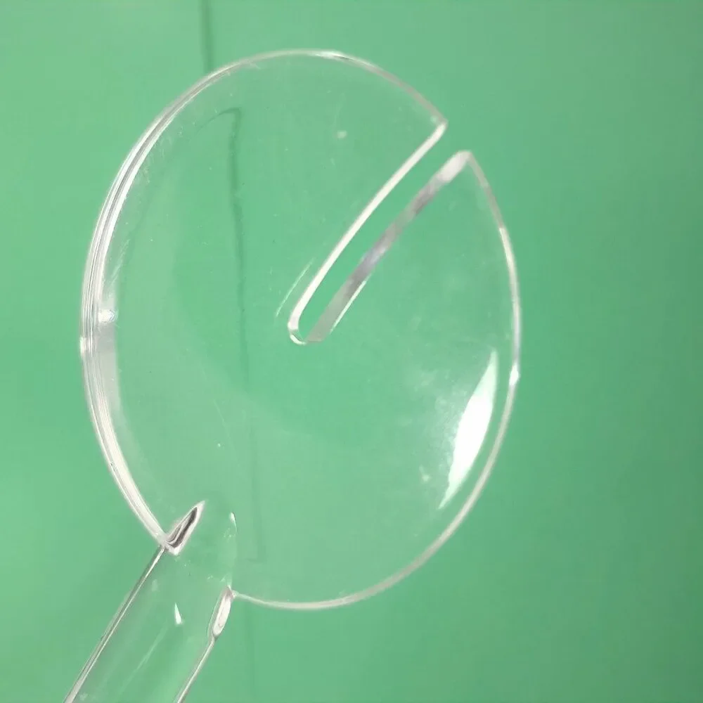 Lucite Acrylic Salad Serving‎ Fork & Spoon Set clear Acrylic Modern Utensils MCM